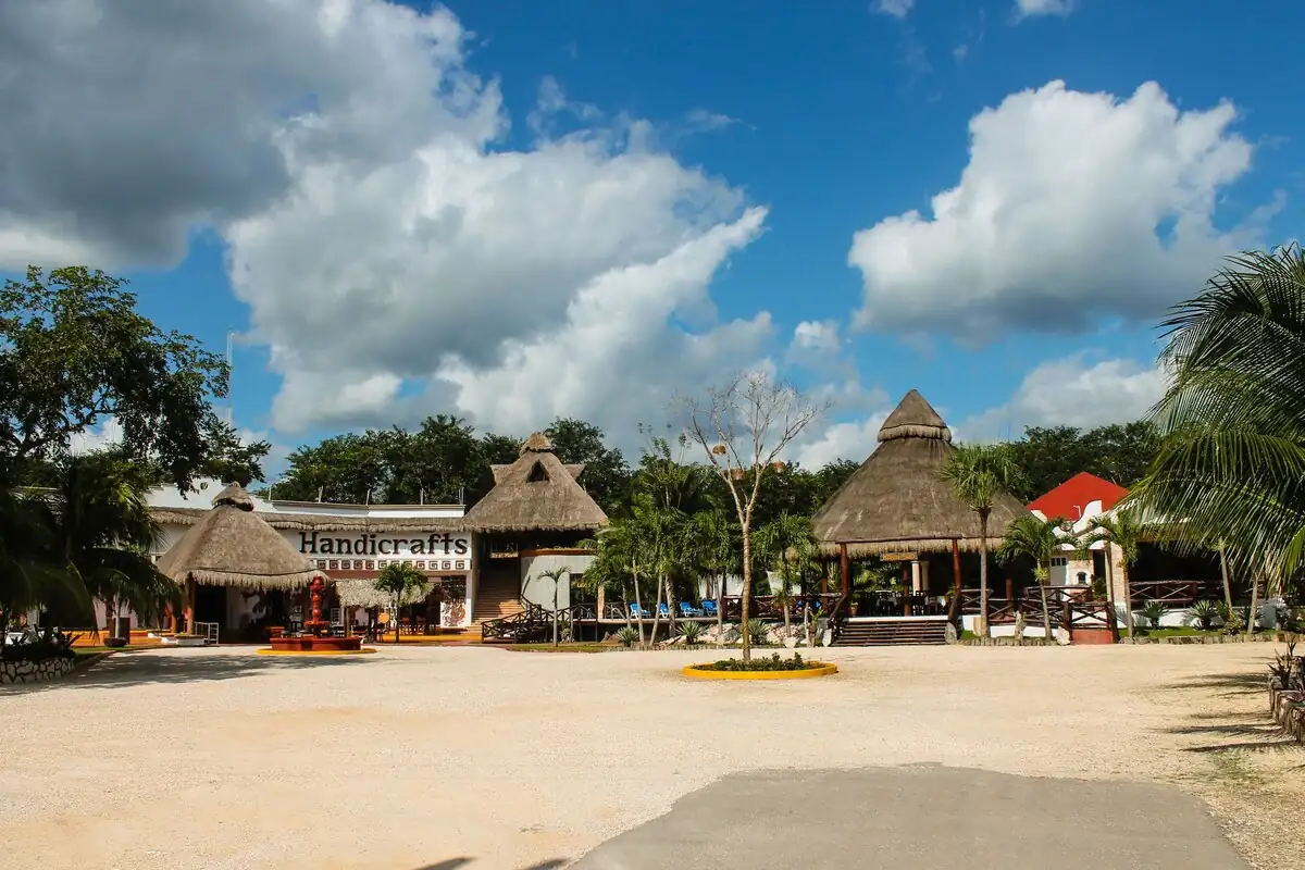 The tropical grounds and colonial architecture of Real Mayab